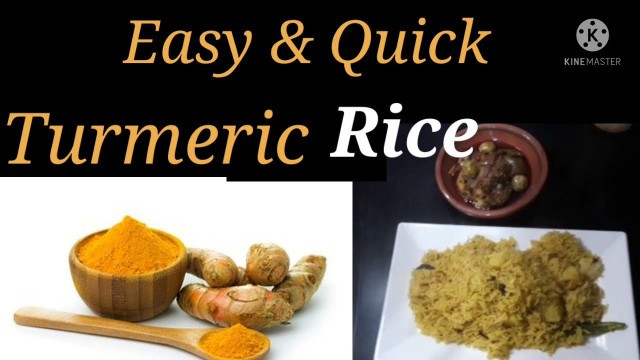 'Turmeric Rice Recipe By Mixed Food Tech.'