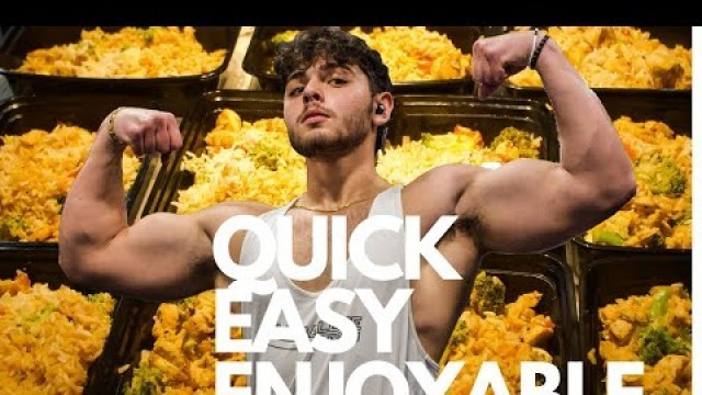 'HOW TO MEAL PREP & TRACK MACROS + FULL BODYBUILDING UPPER BODY WORKOUT'
