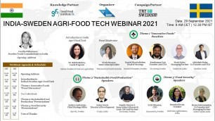 'India Sweden Agri Food Tech Webinar 2021 - Entire session'