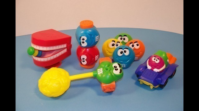 '1997 BURGER KING M&M\'s MINIS SET OF 5 KID\'S MEAL TOY\'S VIDEO REVIEW'