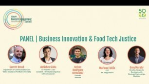 'Business Innovation & Food Tech Justice - Panel Discussion at the 50by40 Global Engagement Summit'