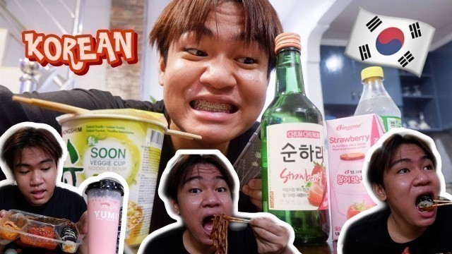 'EATING ONLY KOREAN FOOD FOR 24 HOURS CHALLENGE'