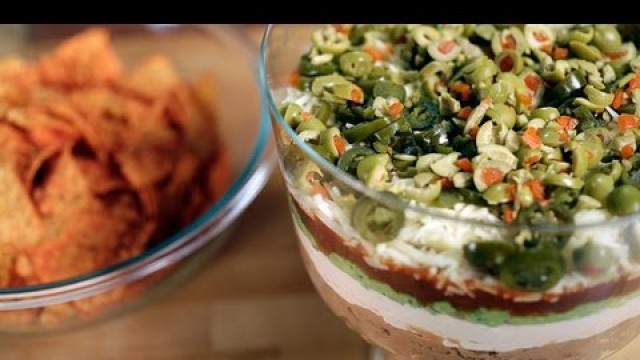 '7 Alarm Spicy Layer Dip Recipe For Game Day | Eat The Trend'