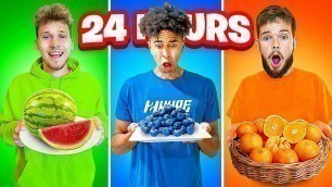 '2HYPE Eating One Color Food For 24 Hours Challenge'