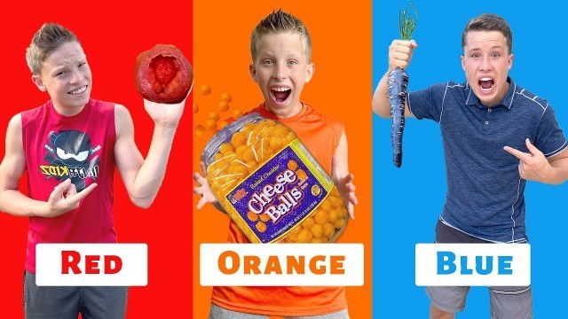 'EATING ONLY ONE COLORED FOOD FOR 24 HOURS!'