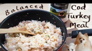 'Cod Turkey Meal Recipe | Homemade Dog Food | Balance IT Recipe | MyPetcipe'