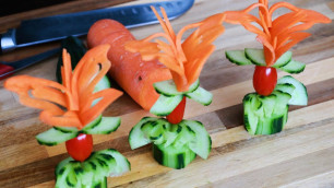 'Super Salad Carrot Butterfly Ideas - Christmas Party Food Ideas'