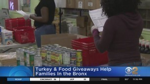 'Turkey, Food Giveaways Help Families In The Bronx'