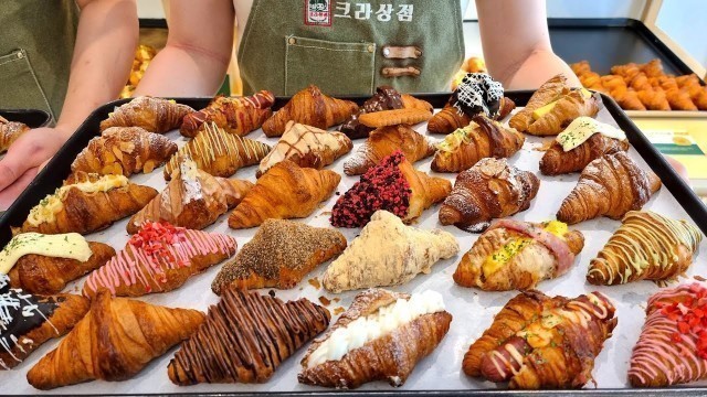 'Amazing! How to make 29 kinds of various mini croissants - Korean food'