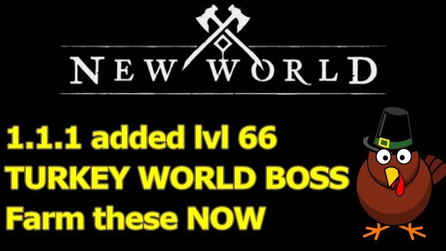 'NEW LVL66 TURKEY BOSS, drops LOOT LUCK FOOD, farm these NOW before prices drop'