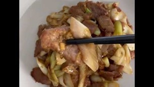 'Chinese culture asina street food, china street food Chinese food, 中国家常菜，葱爆牛肉'