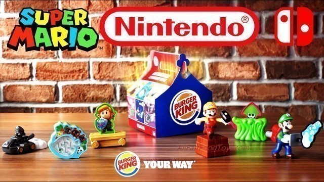 '2021 SUPER MARIO BURGER KING TOYS COMMERCIAL REVIEW NINTENDO SWITCH SUPER MARIO MAKER 2 MARIO KART 8'