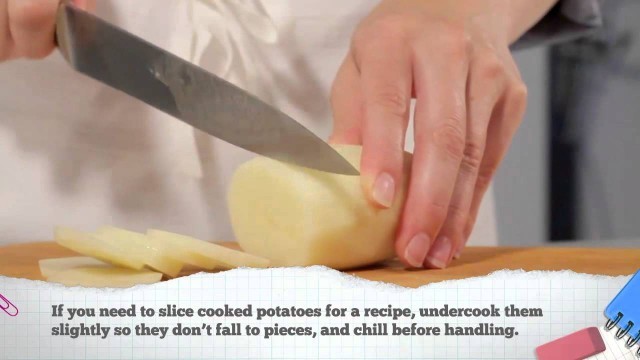 'Potato 101: Tips on Slicing Potatoes'