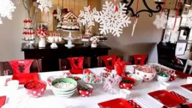 'Christmas dinner party decorating ideas'