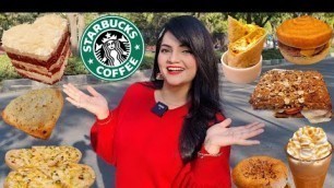 'Living on Starbucks for 24 HOURS Challenge | Food Challenge'