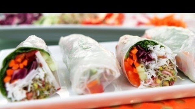 'Vegetarian Spring Roll Recipe | No-Cook Recipe | Food How To'