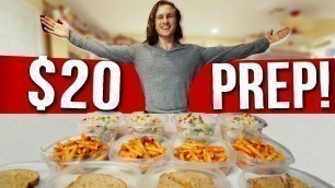 '$20 FOR A WEEK OF VEGAN FOOD | Cheap & Easy Meal Prep!'