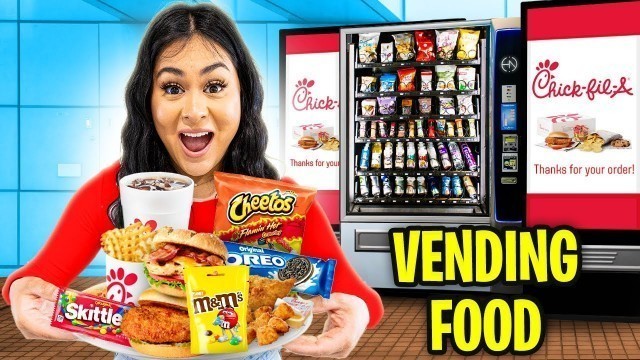 'Eating Only VENDING MACHINE FOOD for 24 Hours!!'