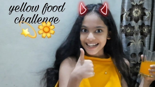 'yellow food challenge for 24 hours