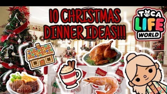 '10 CHRISTMAS DINNER IDEAS IN TOCA LIFE WORLD!!! | Pinky Toca'