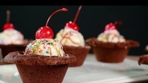 'Brownie Ice Cream Bowls | Get the Dish'