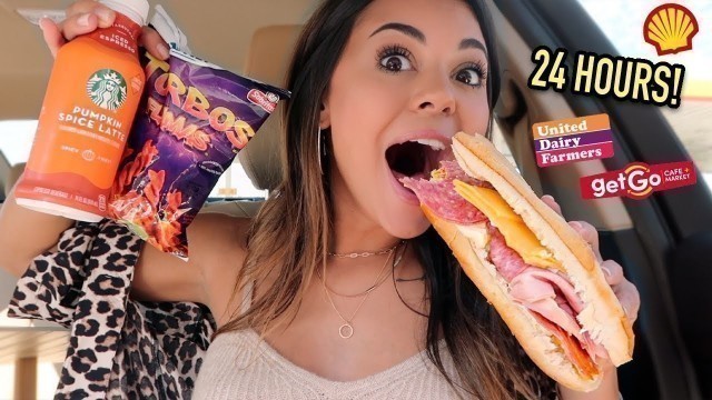 'I only ate GAS STATION Food for 24 HOURS Challenge!'