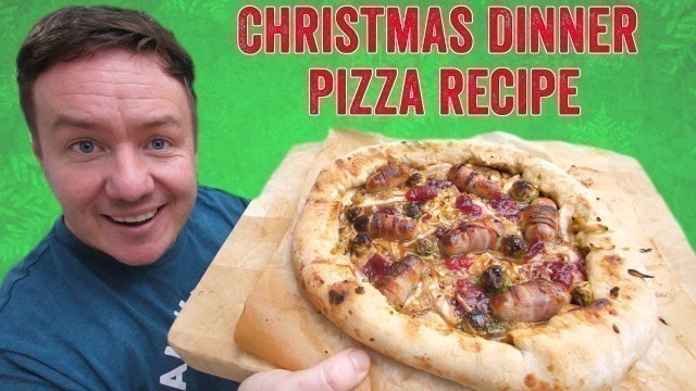 'Stuffed Crust Christmas Dinner Pizza Recipe'