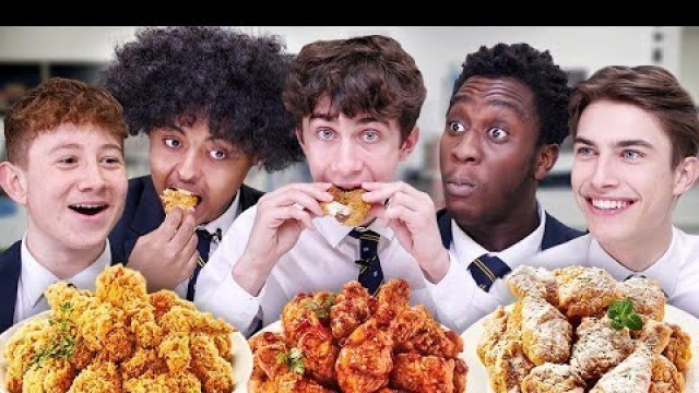 '한국 치킨을 처음 먹어본 영국 고등학생들의 반응!'
