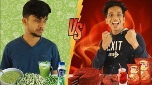 'RED vs GREEN Food Eating Challenge for 24 Hours *Crazy*'