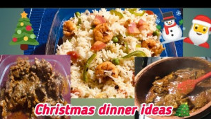 'Christmas dinner ideas Indian| how to make mixed fried rice and mutton gravy easy way|dasguptas nest'