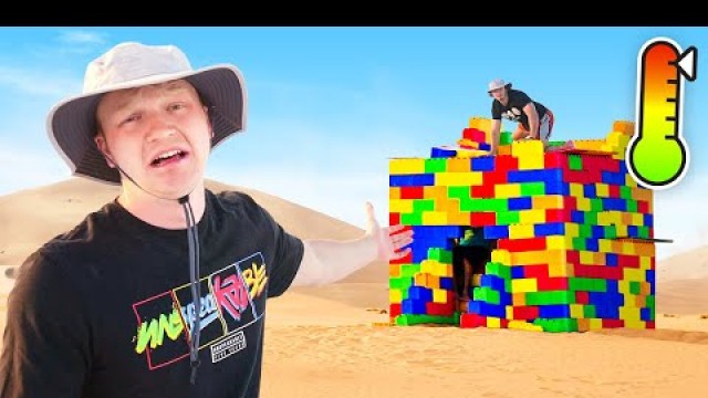 'Surviving 24 Hours in Desert Lego House'