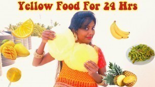 'I only ate Yellow Food for 24 Hours - Full day eating Vlog [ Tamil ]'