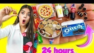 'Eating Only Mini Food for 24 HOURS 