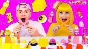 'Pink Food VS Yellow Food Challenge #2 핑크색 노란색 음식 챌린지 by LOLA'