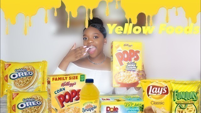 'I ONLY ATE YELLOW FOOD FOR 24 HOURS CHALLENGE!! 