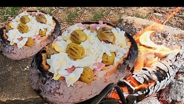 'Cooking KUMPIR (Turkish Food) On Fire | ASMR | Kumpir Recipe'