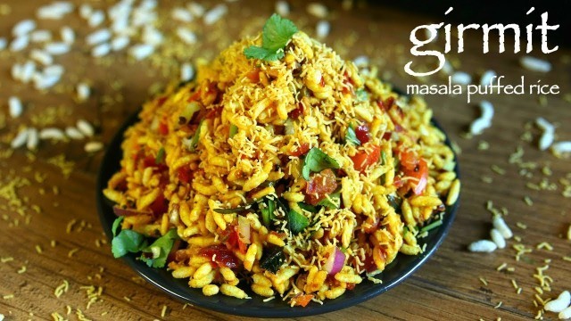 'girmit recipe | masala puffed rice | north karnataka mandakki upkari'
