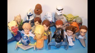 '2008 McDONALD\'S STAR WARS THE CLONE WARS SET OF 18 HAPPY MEAL KID\'S TOY\'S VIDEO REVIEW'