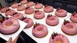 '압도적인 비쥬얼! 블링블링 산딸기 무스 링 케이크 / Beautiful! Giant Ring Raspberry Mousse Cake'