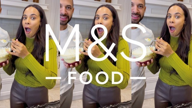 'Rochelle Humes tests the NEW Mother\'s Day Family Dine In | M&S FOOD'