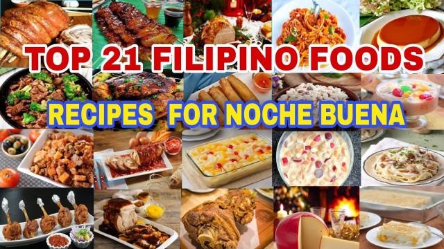 'TOP 21 POPULAR FILIPINO FOODS FOR NOCHE BUENA||JHEA’S VLOG&KITCHEN'