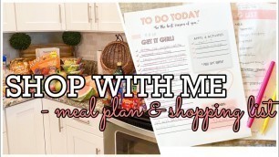 'FOOD SHOPPING MADE EASY FOR MOMS | *FREE* PRINTABLE SHOPPING LIST TEMPLATE | SHOP WITH ME VLOG'