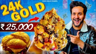 'Eating GOLD FOOD for 24 hours 