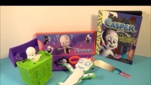 '2001 CASPER THE FRIENDLY GHOST SET OF 4 WENDYS KIDS MEAL TOYS VIDEO REVIEW'