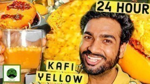 'I only ate YELLOW FOOD for 24 hour Challenge | Veggie Paaji'