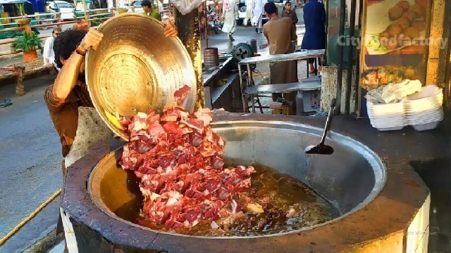 'Badami Kabuli Pulao Recipe | Huge Beef Rice Prepared | Full Fire Namkeen Gosht Pulao Recipe'