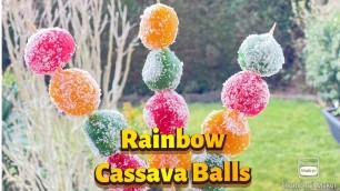 'Rainbow Cassava Balls Recipe / Inday Inday / Bola Bola / Panlasang Pinoy / Pinoy Meryenda'