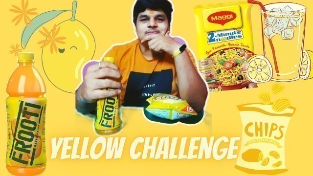 'EATING YELLOW FOOD FOR 24 HOUR CHALLENGE