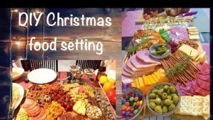 'DIY CHRISTMAS FOOD SETTING | CHRISTMAS FOOD IDEAS | CHEESE BOARD PLATTER | Ethan Andy and Family'