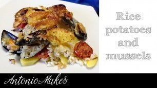 'Rice, potatoes and mussels traditional Southern Italian recipe| Christmas dinner food ideas for main'